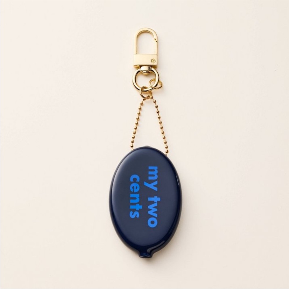 kate spade new york x Target My Two Cents Coin Purse Bag Charm Keychain - Blue
